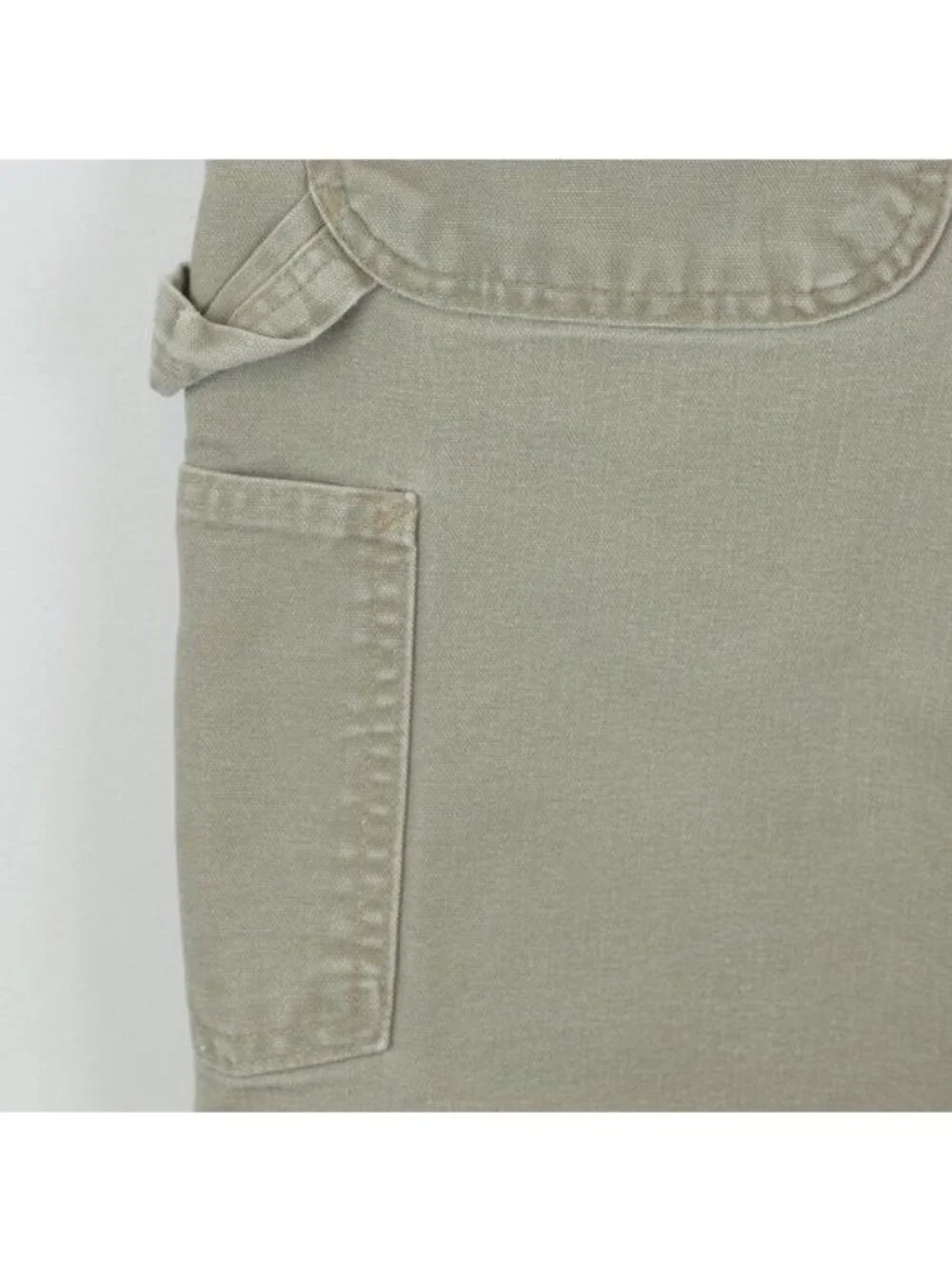 Carhartt Men's Size 40 Tan Cotton Flat Front Canvas Carpenter Work Shorts
